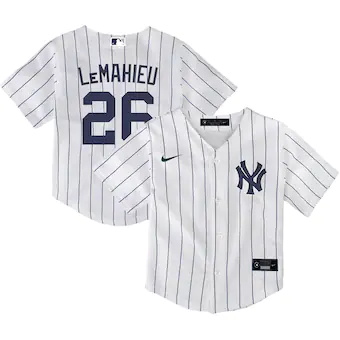 toddler nike dj lemahieu white new york yankees home replic